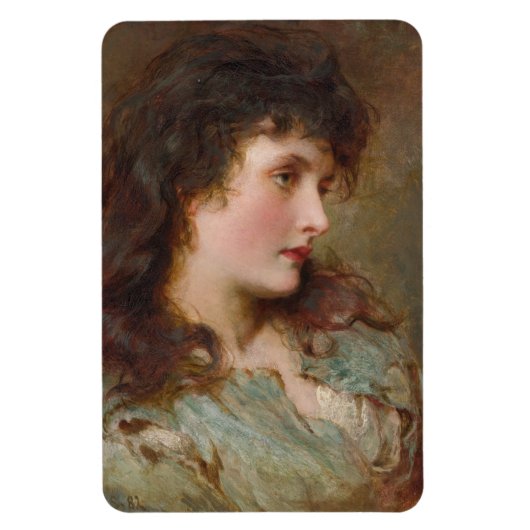 Maud (Elegante Vrouwportret) Magneet (Verticaal)
