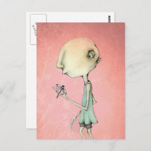 Maud en haar libellen briefkaart (Voorkant / Achterkant)