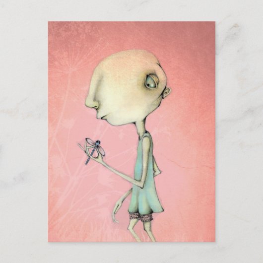 Maud en haar libellen briefkaart (Voorkant)