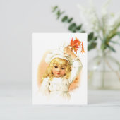 Maud Humphrey: Autumn Girl met Maple Leafs Briefkaart (Staand voorkant)