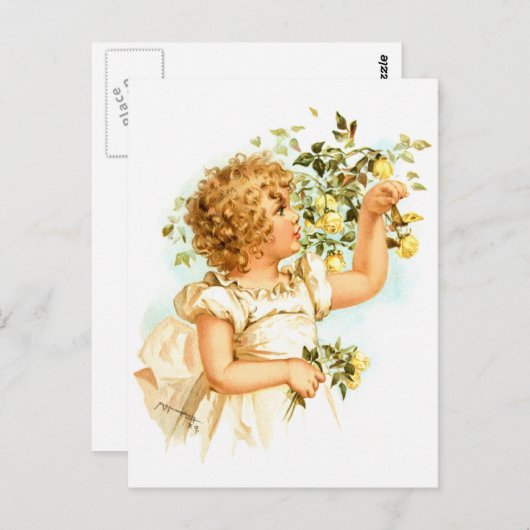 Maud Humphrey: Engels kind Briefkaart (Voorkant / Achterkant)