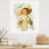 Maud Humphrey: Leermeisje onder Willow Catkin Poster (Keuken)