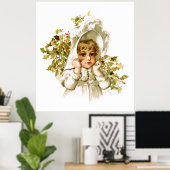 Maud Humphrey: Najaar meisje met Holly Poster (Thuiskantoor)