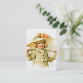 Maud Humphrey: Winter Meisje met bijkantoor Visitekaartje (Staand voorkant)