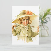 Maud Humphrey: Winter Meisje met filiaal (Staand voorkant)