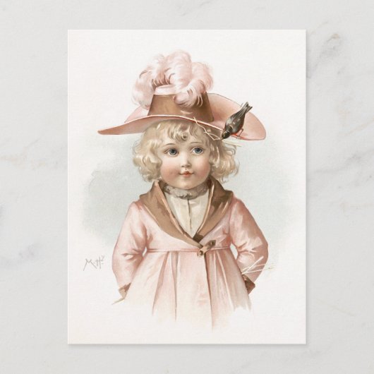 Maud Humphrey's Autumn Girl Briefkaart (Voorkant)