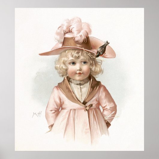 Maud Humphrey's Autumn Girl Poster (Voorkant)