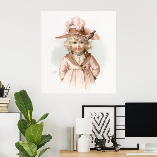 Maud Humphrey's Autumn Girl Poster