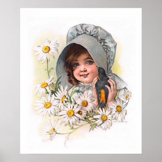 Maud Humphrey's Daisy Girl Poster (Voorkant)