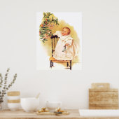 Maud Humphrey's kleine kerstmeisje Poster (Keuken)