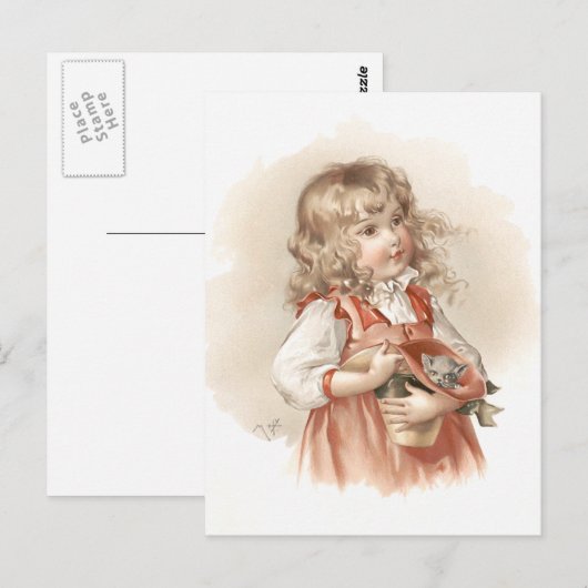 Maud Humphrey's Summer Girl Briefkaart (Voorkant / Achterkant)