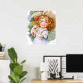 Maud Humphrey's Sweet Little Summer Girl Poster (Thuiskantoor)