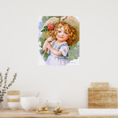Maud Humphrey's Sweet Little Summer Girl Poster (Keuken)
