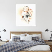 Maud Humphrey's Winter Girl Canvas Afdruk (Insitu (Slaapkamer))