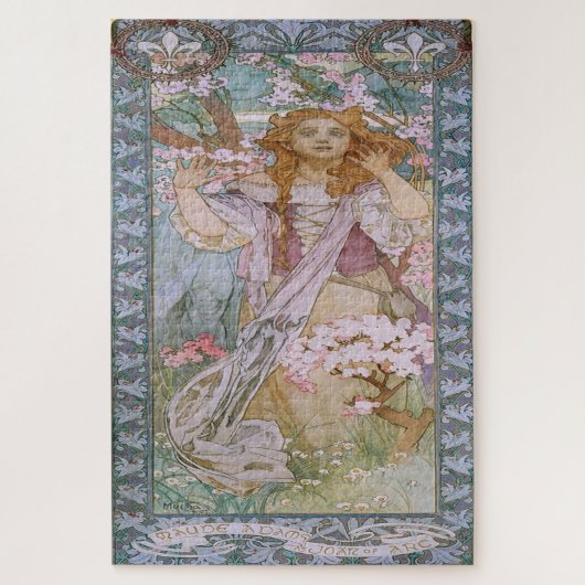 Maude Adams als Jeanne d'Arc door Alphonse Mucha Legpuzzel (Verticaal)