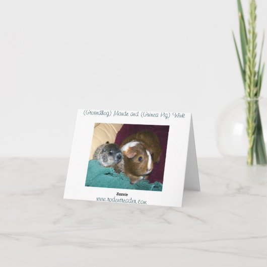 Maude en Wink Note Kaart (Achterkant)