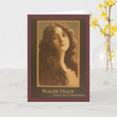 Maude Fealy  Poster Kaart (Gele Bloem)