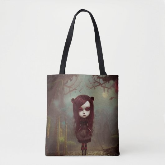Maude Gothic Illustration Tote Bag (Voorkant)