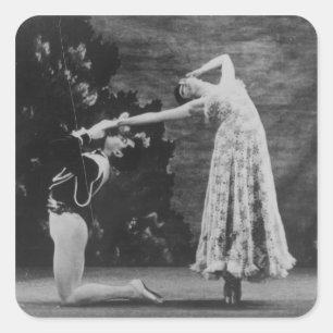 Maude Lloyd en Hugh Laing Vierkante Sticker