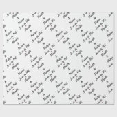 MAUDITE EN MODIUM, IK ZEG NIET WOORDEN - Woordensp Cadeaupapier (Vlak)