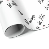 MAUDITE EN MODIUM, IK ZEG NIET WOORDEN - Woordensp Cadeaupapier (Rol Hoek)