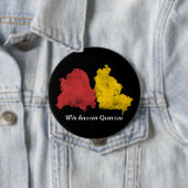 Mauerfall - Wir hassen Grenzen Ronde Button 4,0 Cm (In situ)