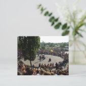 Mauerpark Berlin Karaoke Event Briefkaart (Staand voorkant)