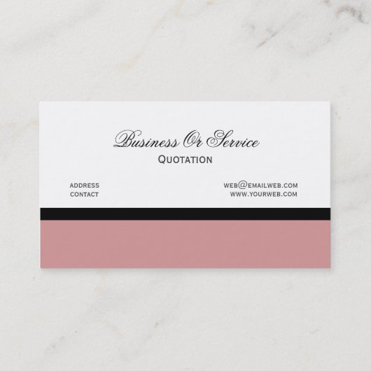 Mauf Roos roze QR-codeontwerp Visitekaartje (Achterkant)