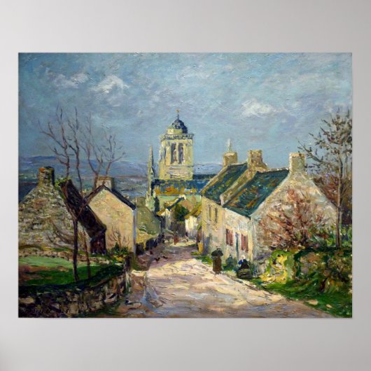 Maufra - La Rue Descendante A Locronan Poster (Voorkant)