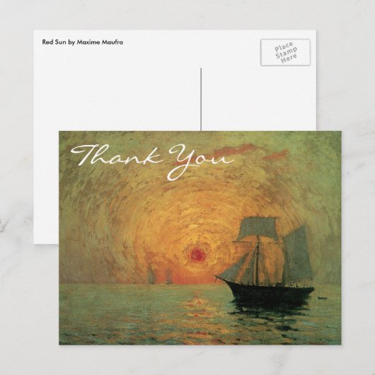 Maufra's Red Sun Briefkaart (Voorkant / Achterkant)