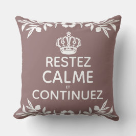 maugurele white olive branch French Keep Calm Carr Kussen