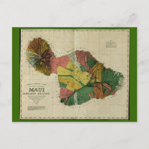 Maui, 1885,  Hawaii-kaart Briefkaart