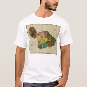 Maui, 1885,  Hawaii-kaart T-shirt