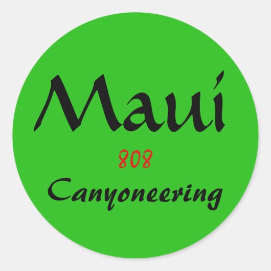 Maui 808 sticker (Voorkant)