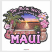 Maui Aloha Geest Roept Sticker (Vel)
