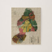 Maui - Antiquarian Hawaii Survey Map, 1885 Legpuzzel (Verticaal)