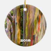 Maui Bamboo en gekleurde bomen Keramisch Ornament (Achterkant)