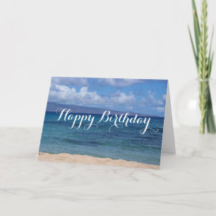 Maui Beach Birthday Card Kaart