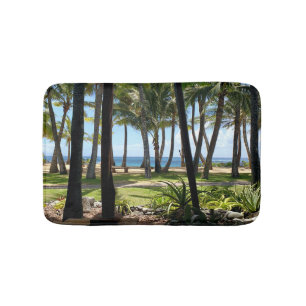 Maui Beach Hawaii Palm Trees Badmat