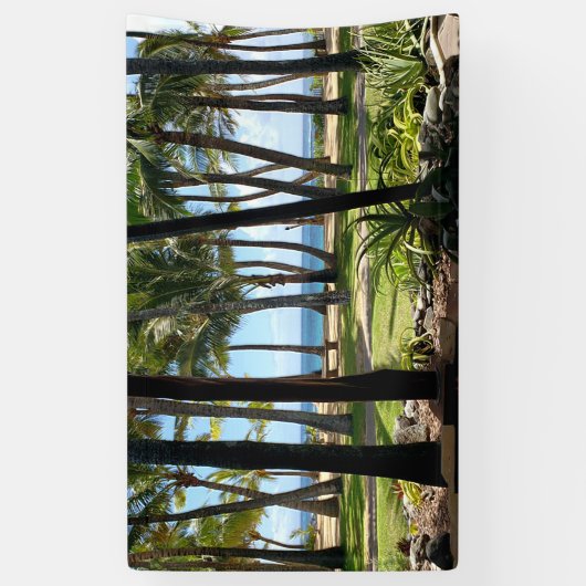 Maui Beach Hawaii Palm Trees Spandoek (Verticaal)