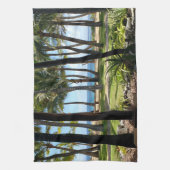 Maui Beach Hawaii Palm Trees Theedoek (Verticaal)