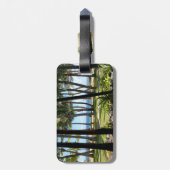 Maui Beach Hawaii Palmbomen Bagagelabel (Achterkant verticaal)