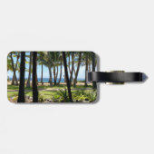 Maui Beach Hawaii Palmbomen Bagagelabel (Achterkant horizontaal)