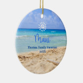 Maui Beach Keramisch Ornament (Rechts)
