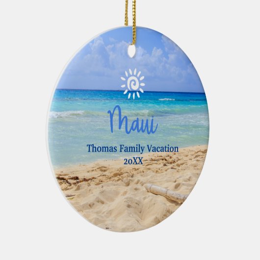Maui Beach Keramisch Ornament (Rechts)