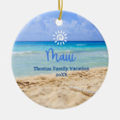 Maui Beach Keramisch Ornament (Voorkant)