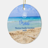 Maui Beach Keramisch Ornament (Links)