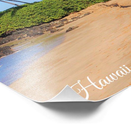 Maui Beach Umbrellas Foto Afdruk (Hoek)