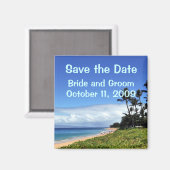 Maui Bewaar de datum Bruiloft Magneet (Voorkant / Achterkant)