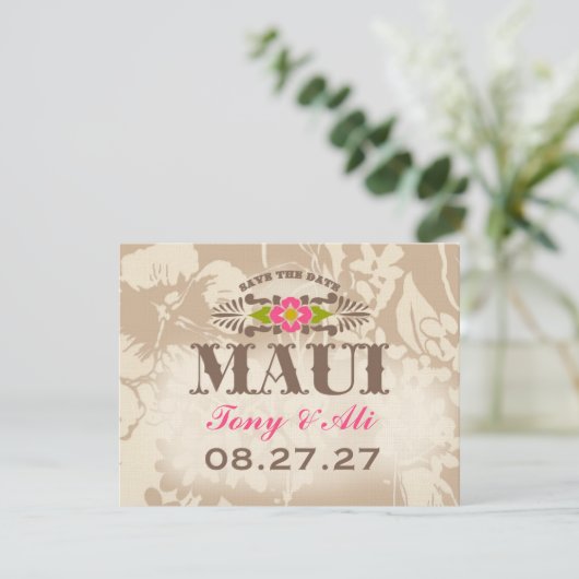MAUI bewaart de Datumlijn Save The Date (Staand voorkant)